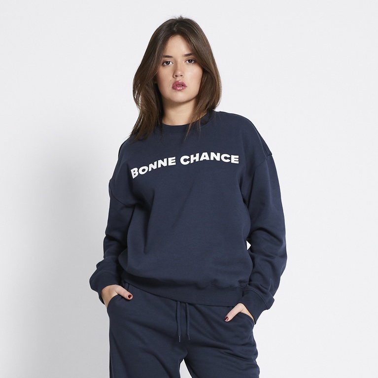 Bedrucktes Sweatshirt "New Crew Print"